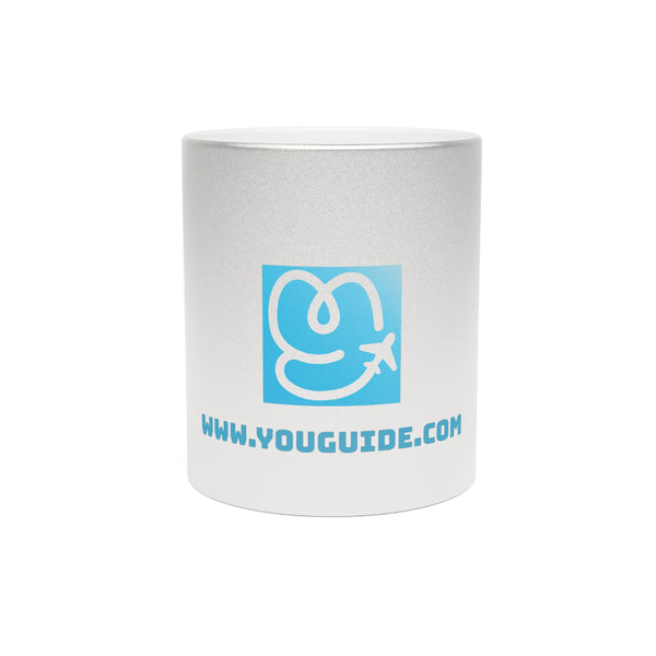 Luxury Metallic Mug - Silver & Gold Edition | YouGuide Designs