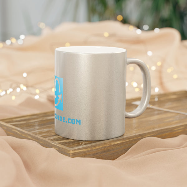 Luxury Metallic Mug - Silver & Gold Edition | YouGuide Designs