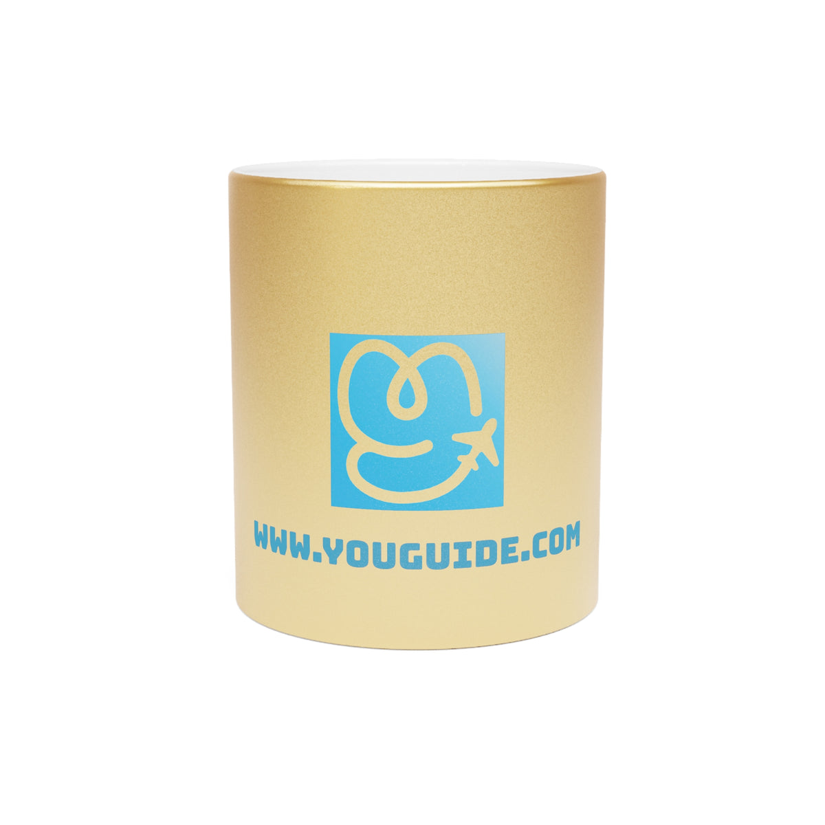 Luxury Metallic Mug - Silver & Gold Edition | YouGuide Designs