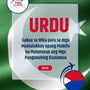 Language Guide For Urdu in Filipino (Tagalog)